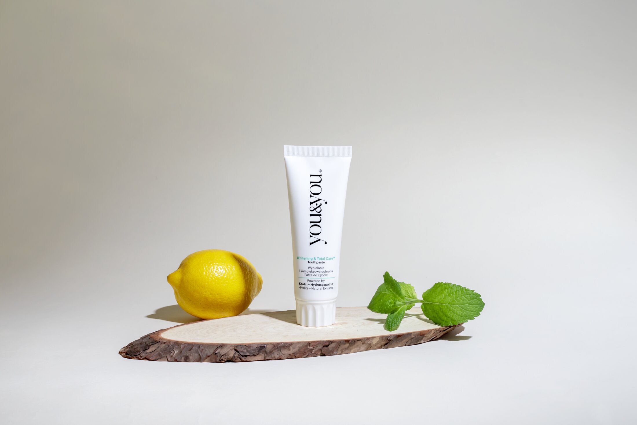 you&you whitening toothpaste with fresh lemon and mint